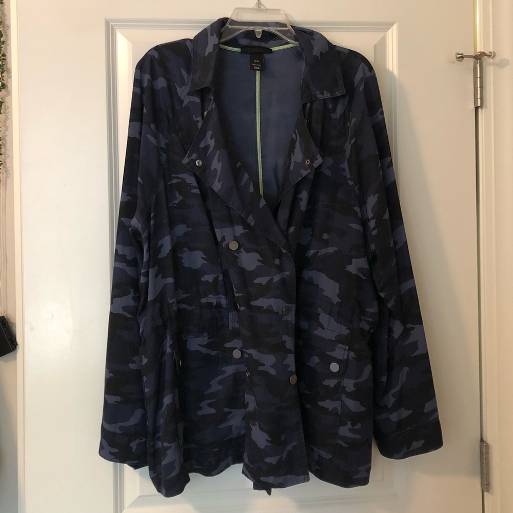 Blue Lane Bryant Army Jacket